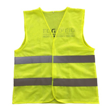 Custom Logo Printed High Reflective Vest Reflective Vest Safety Mesh Fabric